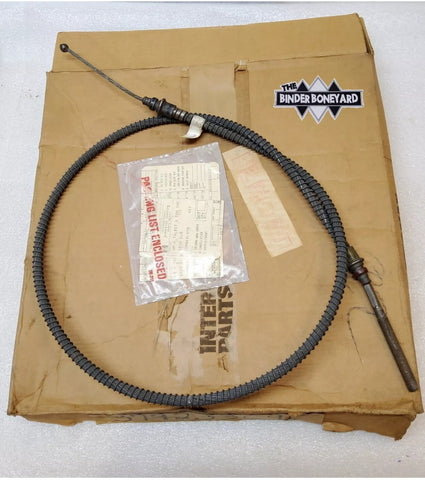 NOS 69-73 International IH Pickup Travelall Travelette Front Section of Rear Parking Brake Control Cable 379233C91 56"