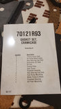NOS International Loadstar, Metro, 61-68 Pickup & Travelall BG 241 & 265 Lower Engine Crankcase Gasket Kit 70121R93
