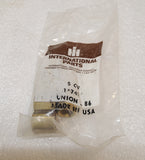 NOS International Harvester Brass ¼" Fuel Line Union Inverted Flared Tube 137413