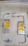 NOS Pair Re-Trac 5x10 Mirror West Coast Style V-160 Aluminum