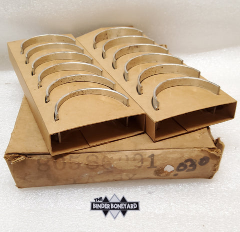 NOS International Harvester BD 220 & 240 6 Cylinder Connecting Rod Bearing Set .030 80586R91