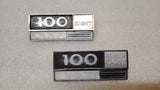 1974-75 International IH 100 Pickup Travelall Travelette V8 Fender Badge Emblem