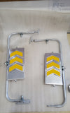 NOS Pair Re-Trac 5x10 Mirror West Coast Style V-160 Aluminum