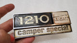 71-73 International IH Camper Special 1210 V8 Fender Emblem Badge