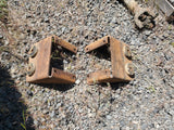 61-68 International Harvester Pickup Travelall Transfer case Frame angle wing mounts PAIR