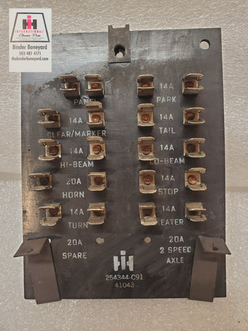 61-68 International Pickup, Travelall & Travelette Fuse Panel 254344C91
