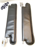 66-71 International Scout 800 Sun Visor Sunvisors Black SET left and right