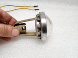 Vintage license plate light housing and glass lens