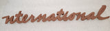 Damaged 61-68 International Harvester IH Pickup Travelall Loadstar Fender Emblem