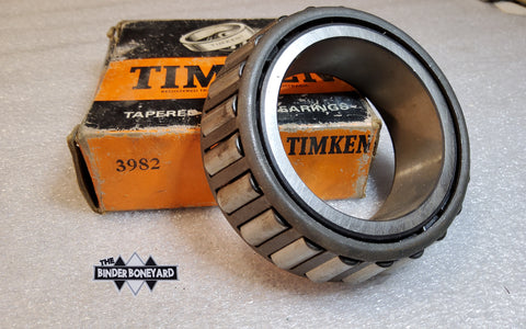 NOS Timken Tapered Roller Bearing Cone - H/D Truck C & D Series 3982