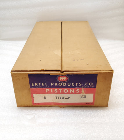 NOS International Harvester 304 & 345 Ertel Products Piston Set 1176-P .030 V8