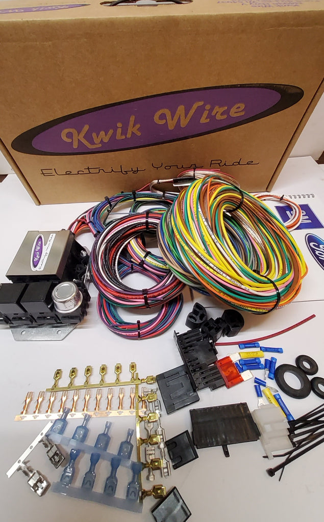 NEW! Kwik Wire 14 Circuit Universal Wiring Harness kit – BinderBoneyard