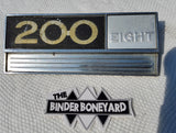74-75 International IH 200 Pickup Travelall Travelette V8 Fender Badge Emblem