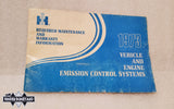1973 International IH Vehicle & Engine Emission Control Systems Booklet