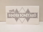 Binder Boneyard brand sticker